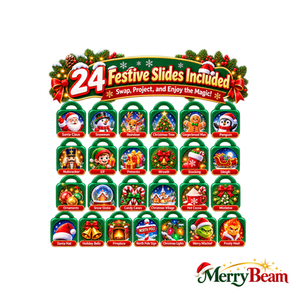 Merry Beam Christmas Car Window Projector – 24 Festive Slides